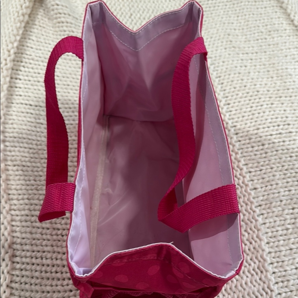 Thirty-One Fuchsia Polka Dot Tote - Picture 3 of 4